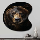 Bear Majestic Selfy I - Asymmetric Metal Wall Art