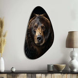 Bear Majestic Selfy I - Asymmetric Metal Wall Art