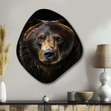 Bear Majestic Selfy I - Asymmetric Metal Wall Art