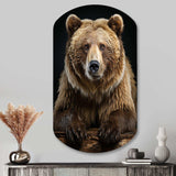 Bear Majestic Selfy III - Asymmetric Metal Wall Art