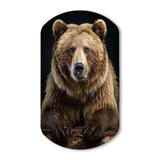 Bear Majestic Selfy III - Asymmetric Metal Wall Art