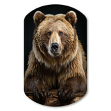 Bear Majestic Selfy III - Asymmetric Metal Wall Art