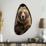 Bear Majestic Selfy III - Asymmetric Metal Wall Art