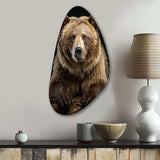 Bear Majestic Selfy III - Asymmetric Metal Wall Art