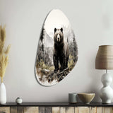 Bear Wild Majesty II - Asymmetric Metal Wall Art