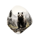 Bear Wild Majesty II - Asymmetric Metal Wall Art