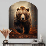 Bear Wild Majesty Bear I - Asymmetric Metal Wall Art