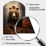 Bear Wild Majesty Bear I - Asymmetric Metal Wall Art