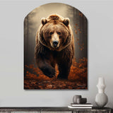 Bear Wild Majesty Bear I - Asymmetric Metal Wall Art