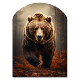 Bear Wild Majesty Bear I - Asymmetric Metal Wall Art