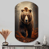 Bear Wild Majesty Bear I - Asymmetric Metal Wall Art