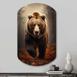 Bear Wild Majesty Bear I - Asymmetric Metal Wall Art