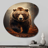 Bear Wild Majesty Bear I - Asymmetric Metal Wall Art