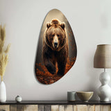 Bear Wild Majesty Bear I - Asymmetric Metal Wall Art