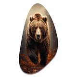 Bear Wild Majesty Bear I - Asymmetric Metal Wall Art