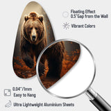 Bear Wild Majesty Bear I - Asymmetric Metal Wall Art