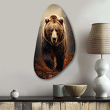 Bear Wild Majesty Bear I - Asymmetric Metal Wall Art