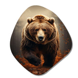 Bear Wild Majesty Bear I - Asymmetric Metal Wall Art