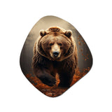 Bear Wild Majesty Bear I - Asymmetric Metal Wall Art