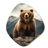 Bear Wild Majesty Bear III - Asymmetric Metal Wall Art