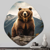 Bear Wild Majesty Bear III - Asymmetric Metal Wall Art