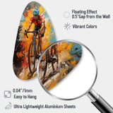 Bicycle Bold Rides I - Asymmetric Metal Wall Art