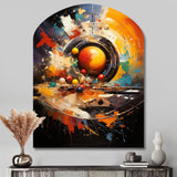 Billard Cueball Symphony An II - Asymmetric Metal Wall Art