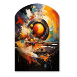 Billard Cueball Symphony An II - Asymmetric Metal Wall Art