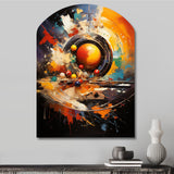 Billard Cueball Symphony An II - Asymmetric Metal Wall Art