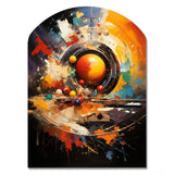 Billard Cueball Symphony An II - Asymmetric Metal Wall Art