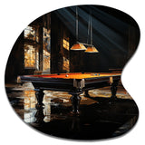 Billard Shadows In Motion II - Asymmetric Metal Wall Art