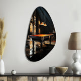 Billard Shadows In Motion II - Asymmetric Metal Wall Art