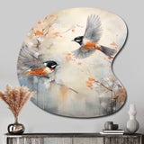 Bird Avian Symphony I - Asymmetric Metal Wall Art