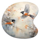 Bird Avian Symphony I - Asymmetric Metal Wall Art