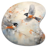 Bird Avian Symphony I - Asymmetric Metal Wall Art