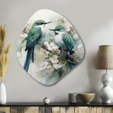 Bird Serenade Of Feathers I - Asymmetric Metal Wall Art