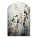 Bird Silent Watcher II - Asymmetric Metal Wall Art