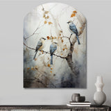 Bird Silent Watcher II - Asymmetric Metal Wall Art