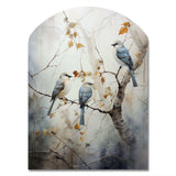 Bird Silent Watcher II - Asymmetric Metal Wall Art