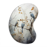 Bird Silent Watcher II - Asymmetric Metal Wall Art