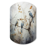 Bird Silent Watcher II - Asymmetric Metal Wall Art