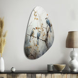 Bird Silent Watcher II - Asymmetric Metal Wall Art