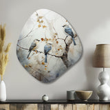 Bird Silent Watcher II - Asymmetric Metal Wall Art