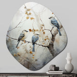 Bird Silent Watcher II - Asymmetric Metal Wall Art