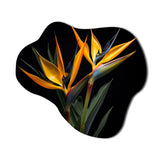 Birds Of Paradise Flowers I - Asymmetric Metal Wall Art