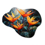 Birds Of Paradise Paradise IV - Asymmetric Metal Wall Art