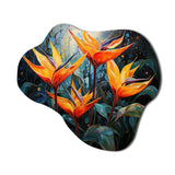 Birds Of Paradise Paradise IV - Asymmetric Metal Wall Art