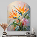 Birds Of Paradise Romantic IV - Asymmetric Metal Wall Art