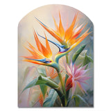 Birds Of Paradise Romantic IV - Asymmetric Metal Wall Art