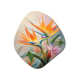 Birds Of Paradise Romantic IV - Asymmetric Metal Wall Art